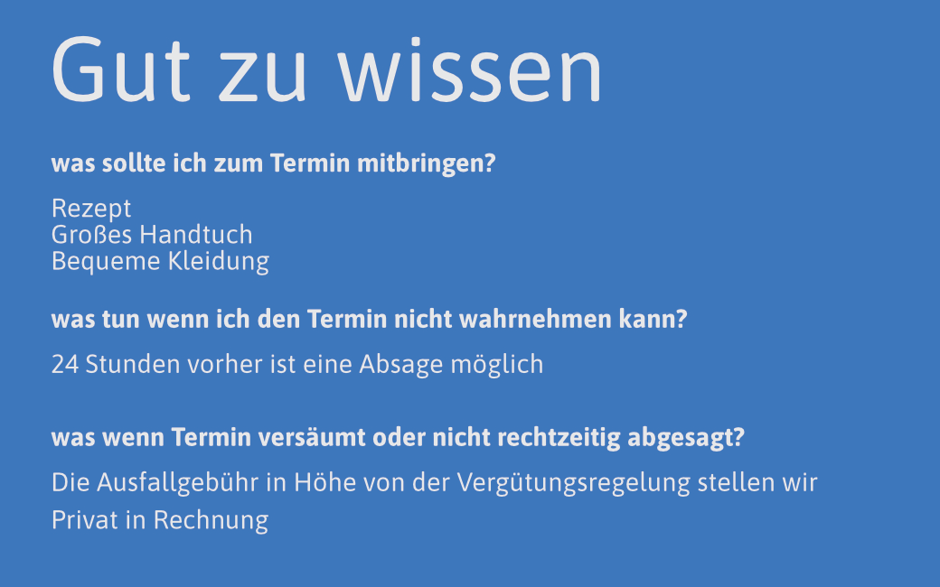 Gut zu wissen